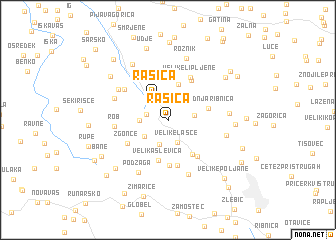 map of Rašica