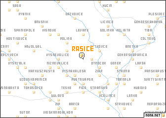 map of Rašice