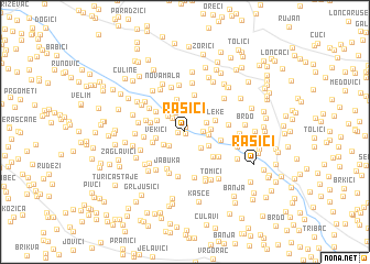 map of Rašići