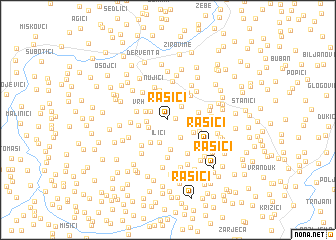 map of Rašići
