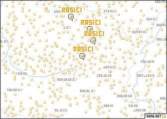 map of Rašići