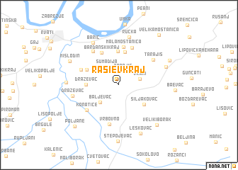 map of Raši°ev Kraj