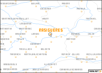 map of Rasiguères