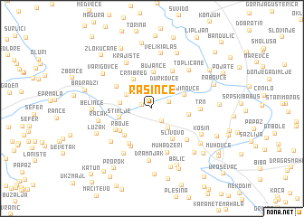 map of Rašince
