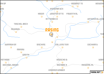 map of Rasing