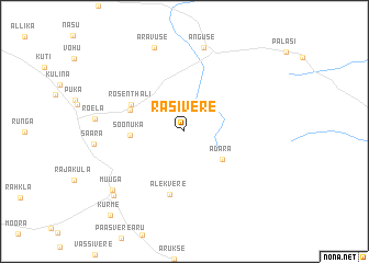 map of Rasivere