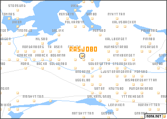 map of Rasjöbo