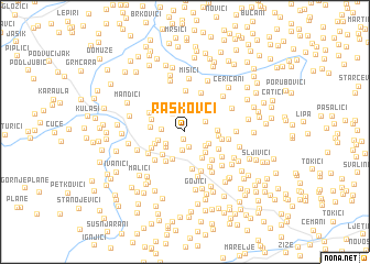 map of Raškovci