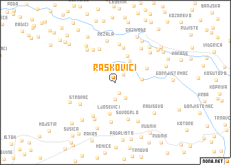 map of Raškovići