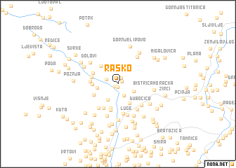 map of Raško