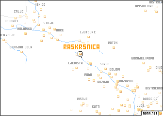 map of Raskrsnica