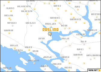 map of Raslina