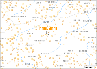 map of Rašljani