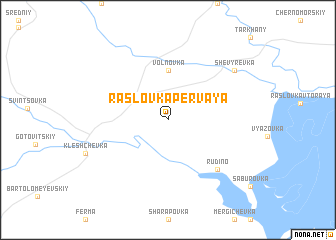 map of Raslovka Pervaya