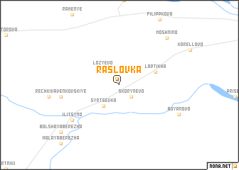 map of Raslovka