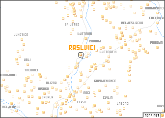 map of Raslvići