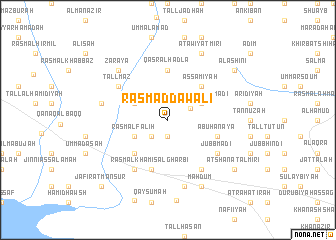 map of Rasm ad Dawālī