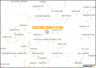 map of Rasm al ‘Abāyikah