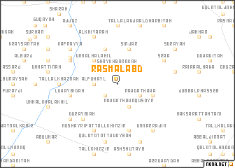 map of Rasm al ‘Abd