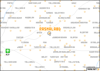 map of Rasm al ‘Abd