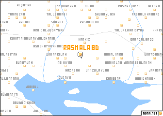 map of Rasm al ‘Abd