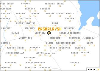 map of Rasm al ‘Aysh