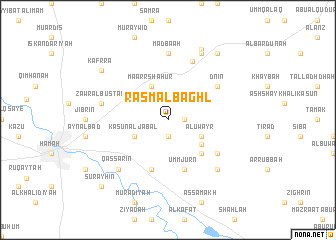 map of Rasm al Baghl