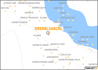 map of Rasm al Ghazāl