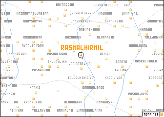 map of Rasm al Hirmil