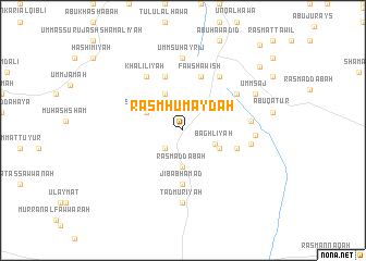 map of Rasm Ḩumaydah