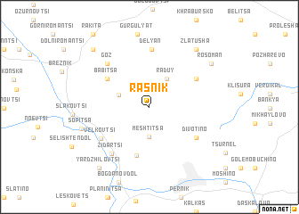 map of Rasnik