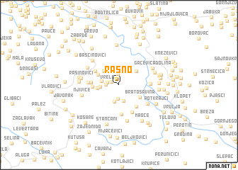 map of Rasno