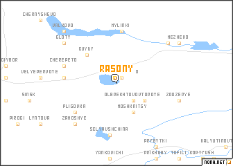 map of Rasony