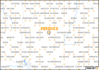 map of Rašovice