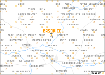 map of Rašovice