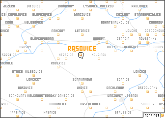 map of Rašovice