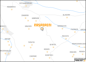 map of Răspopeni