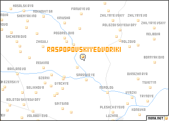 map of Raspopovskiye Dvoriki