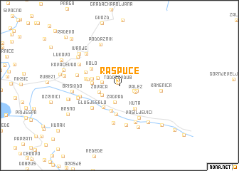 map of Raspuće