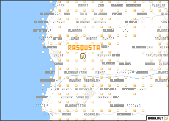 map of Raʼs Qusţā