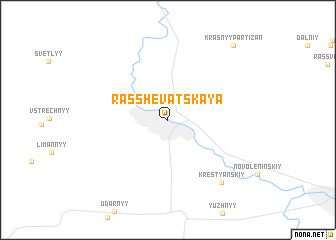 map of Rasshevatskaya