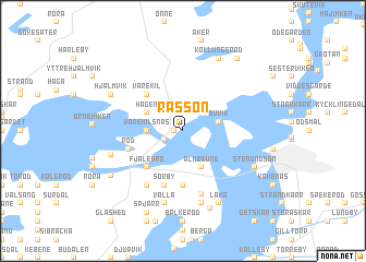 map of Råssön