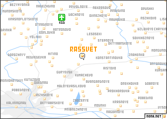 map of Rassvet