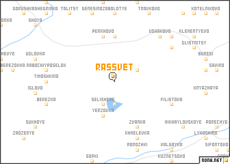 map of Rassvet