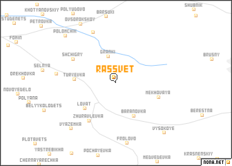 map of Rassvet