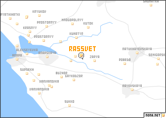 map of Rassvet