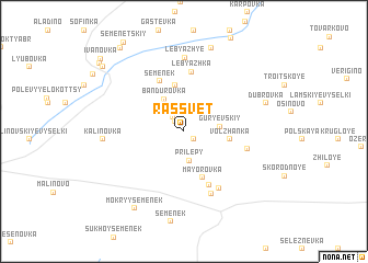 map of Rassvet