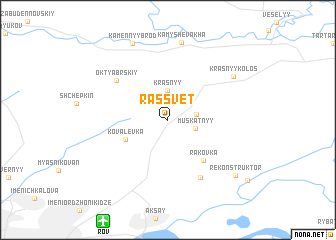 map of Rassvet