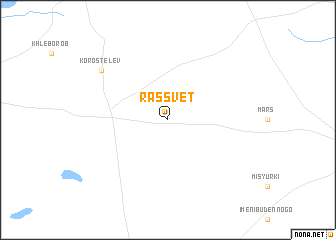 map of Rassvet