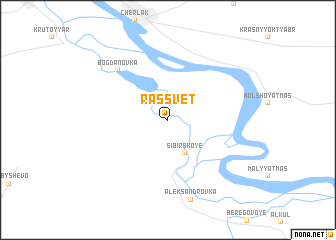 map of Rassvet